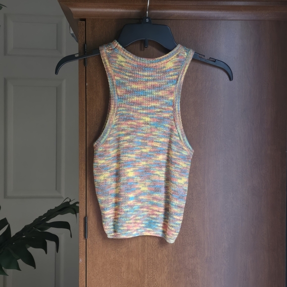Beivy Colorful Knit Tiny Tank Top Strerch Material - Picture 2 of 5